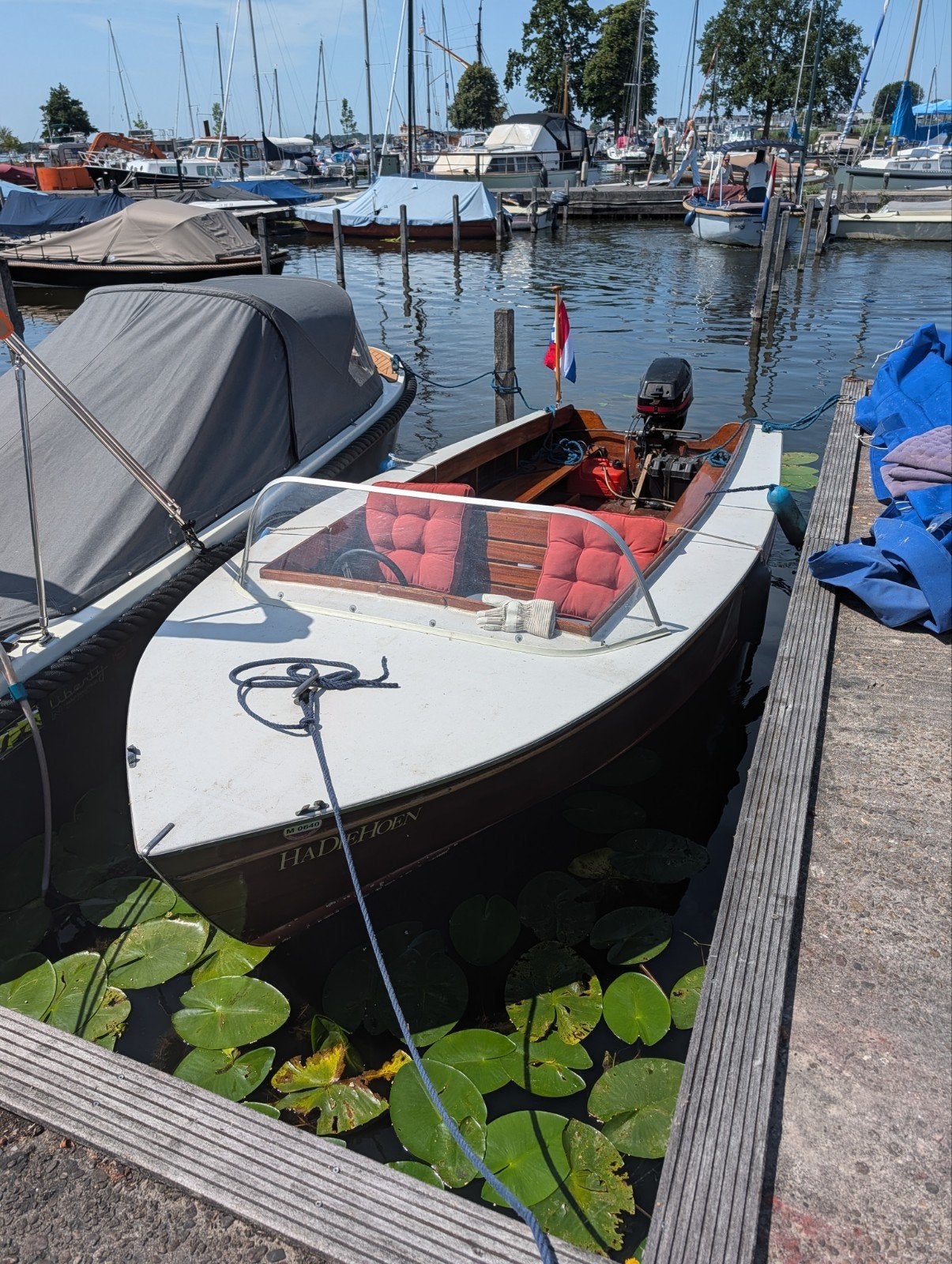 Houte runaboot met Mercury FourStroke buitenboordmotor, Watersport en Boten, Ophalen, Overige merken, Gebruikt, Tot 1.00 meter