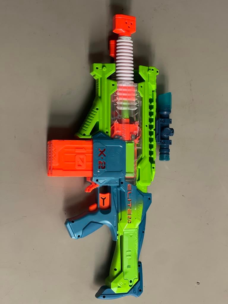 Nerf Elite 2.0 Double Punch Blaster met Scope, Kinderen en Baby's, Speelgoed | Buiten | Actiespeelgoed, Ophalen of Verzenden, Zo goed als nieuw