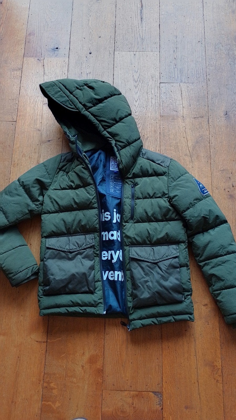 Jack & Jones winterjas maat 152, Ophalen, Gebruikt, Jas, Jongen