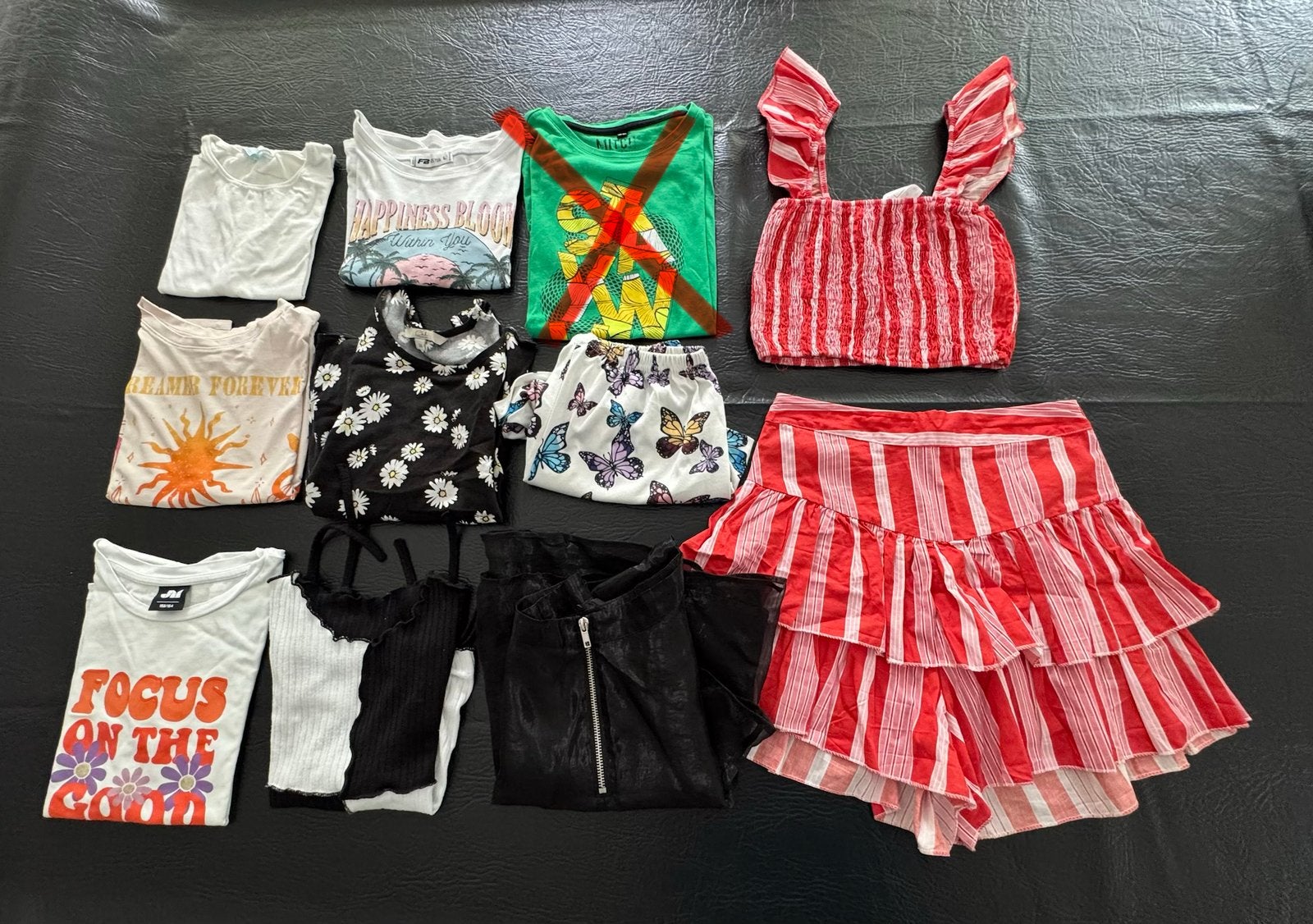 Meiden kledingpakket 158 164 S 36 38 t-shirtjes rok setje, Ophalen of Verzenden, Zo goed als nieuw, Maat 158