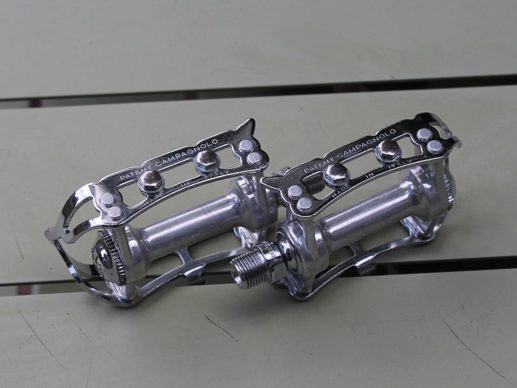 Campagnolo Nuovo Record pedalen, Gebruikt, Campagnolo, Racefiets, Aluminium