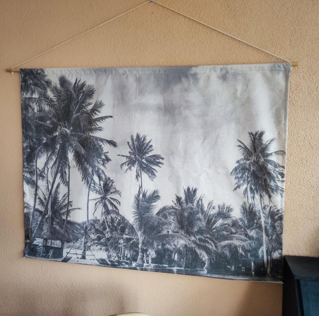 Wanddoek palmboom, Ophalen, Zo goed als nieuw