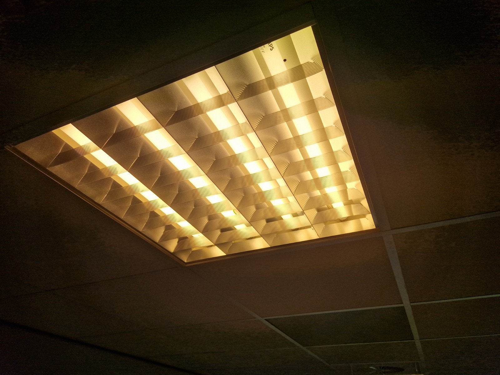 Inbouw TL-armatuur voor systeemplafond 50 stuks, Ophalen of Verzenden, Gebruikt, Functioneel, Kantoor, Industrieel