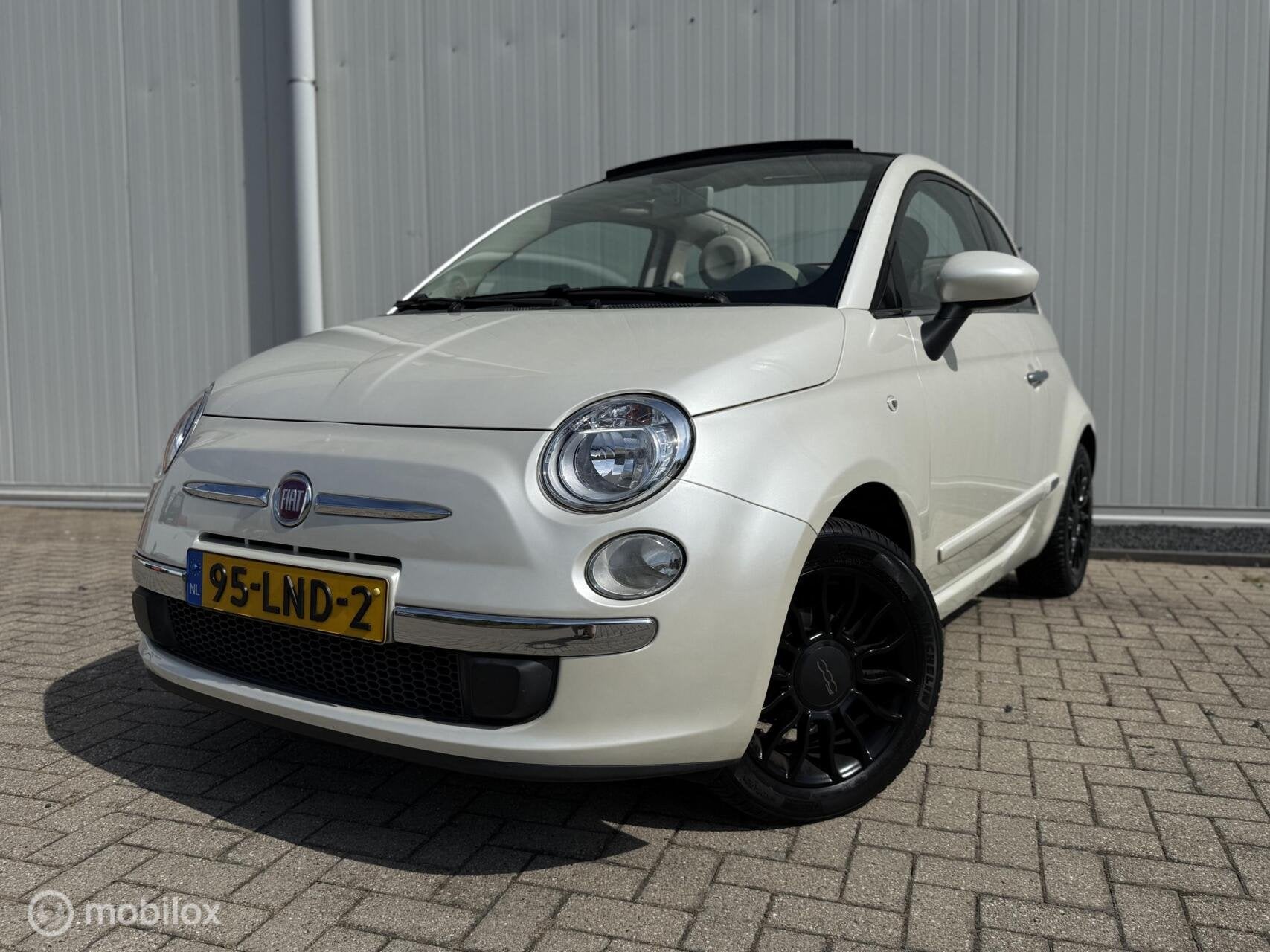 Fiat 500 C 1.2 Lounge Automaat Airco Pelle Frau P sens APK, Euro 5, Gebruikt, Origineel Nederlands, Bedrijf