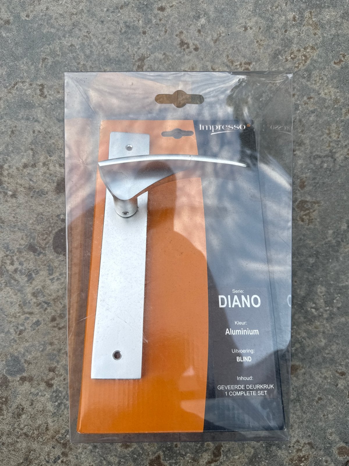 Impresso Diano Deurkruk Aluminium - Nieuw in verpakking, Ophalen, Nieuw, Overige materialen, Klink of Kruk