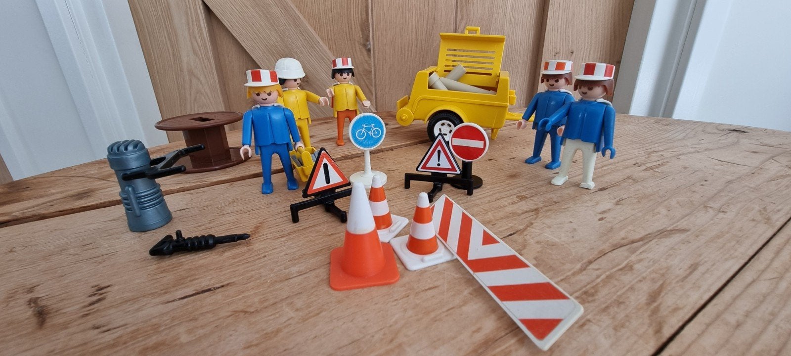 playmobil wegwerkers vintage, Ophalen of Verzenden, Gebruikt