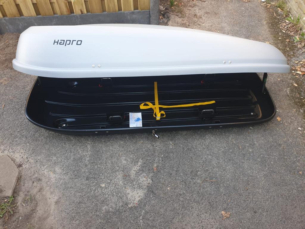 Zeer mooie grote Hapro Probox XL grijze dakkoffer skibox, Ophalen of Verzenden, Zo goed als nieuw