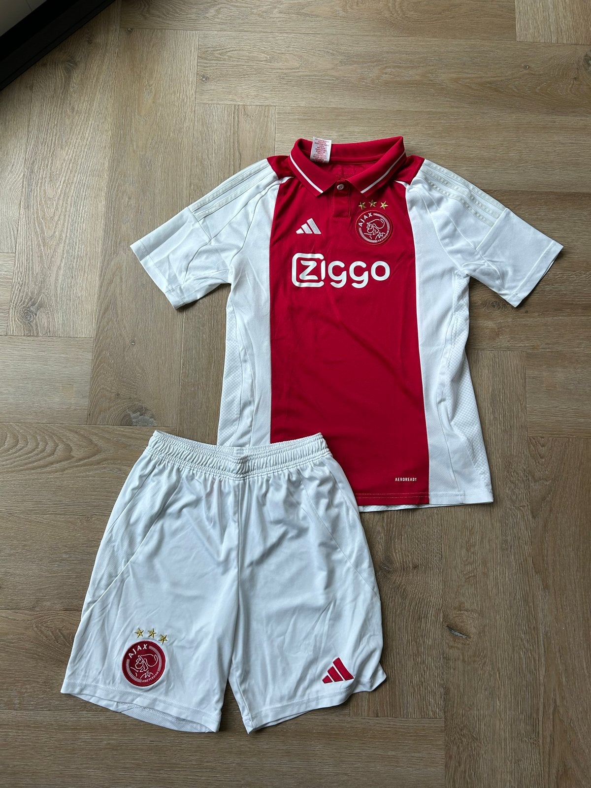 Ajax thuisshirt en broekje maat 176 (15/16Y), Ophalen, Zo goed als nieuw, Jongen of Meisje, Setje