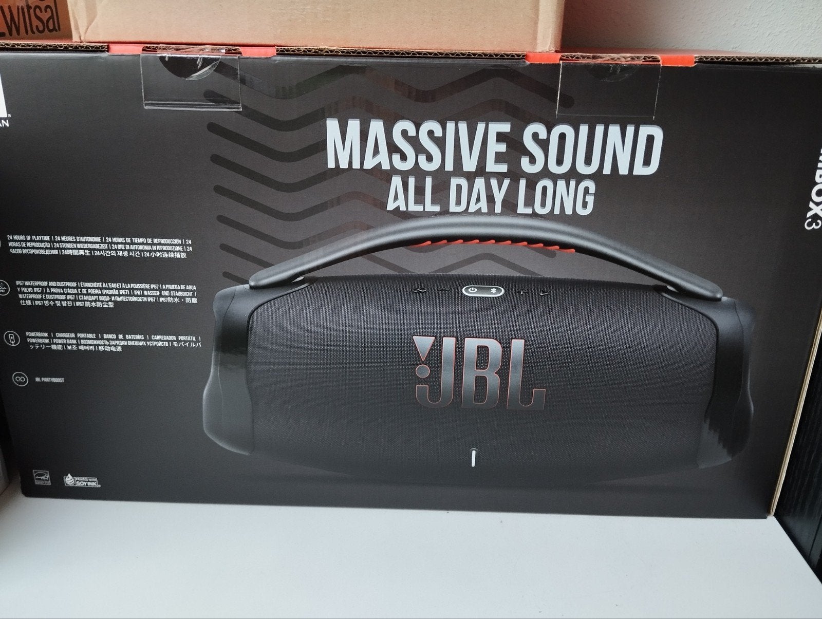 JBL boombox 3 BT Nieuw!, Audio, Tv en Foto, Luidsprekers, Ophalen, Nieuw, Subwoofer, JBL