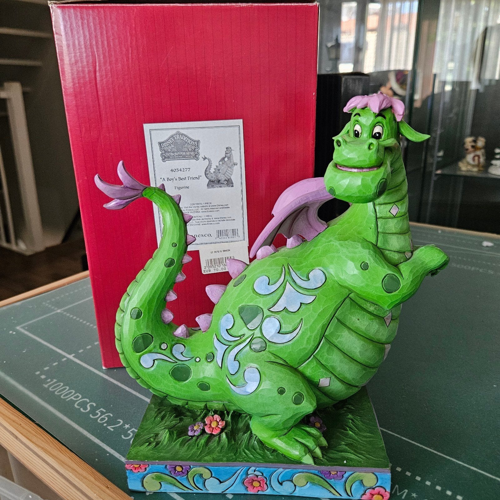 Disney Jim Shore beeld Peter en de draak Elliot met doos, Verzamelen, Ophalen of Verzenden, Overige figuren, Zo goed als nieuw