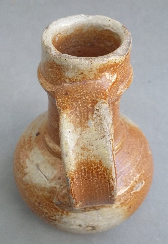 Omstreeks 1550-1600 Bodemvondst Raeren Steengoed Kruik Kan, Antiek en Kunst, Ophalen of Verzenden