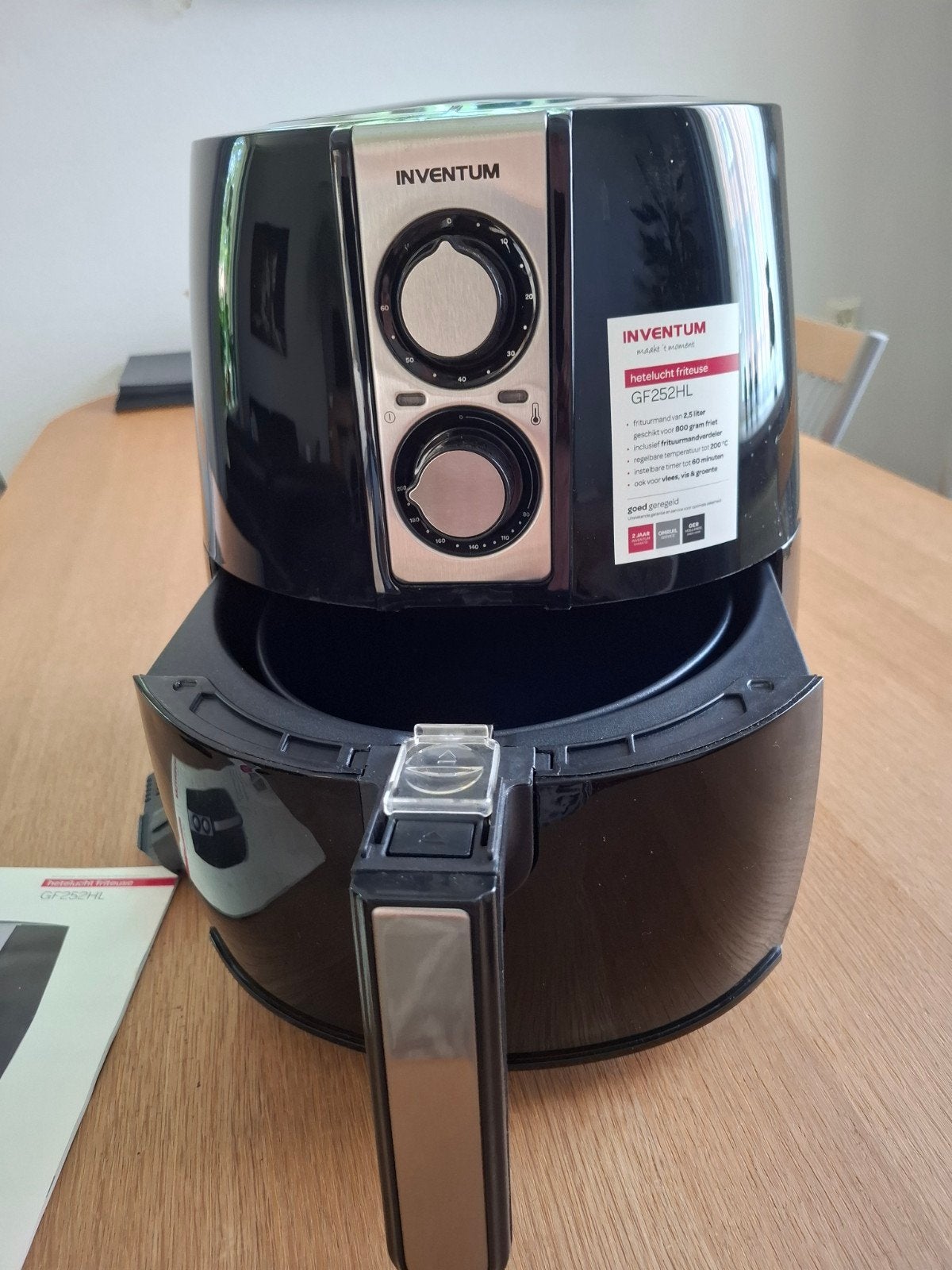 Inventum GF252HL hetelucht friteuse - Zo goed als nieuw, Ophalen, Zo goed als nieuw, Airfryer
