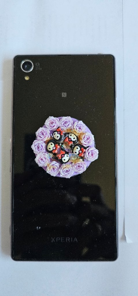 Paarse Kuromi Popsocket - Telefoonhouder en Standaard, Ophalen of Verzenden, Nieuw, Telefoonhanger of Accessoire, Universeel