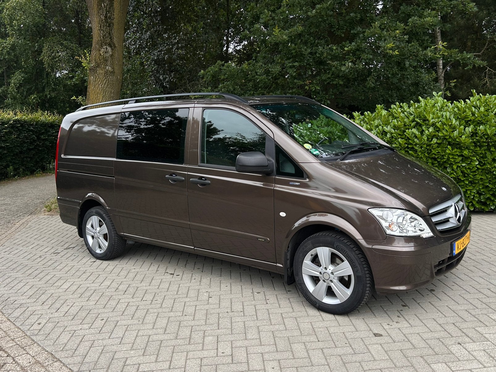 Mercedes-Benz Vito 2.1D 120KW 2014 Dubbel cab, Euro 5, Zwart, 4 cilinders, Bruin
