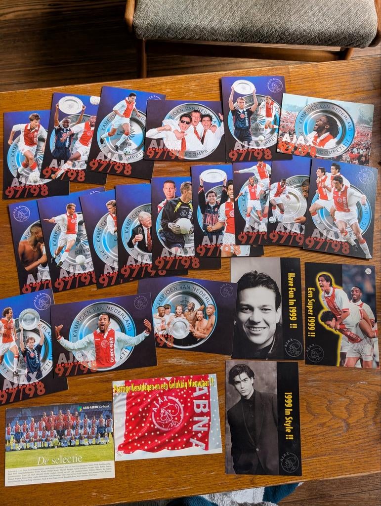 Ajax kampioenskaarten, Ophalen of Verzenden, Ajax, Poster, Plaatje of Sticker