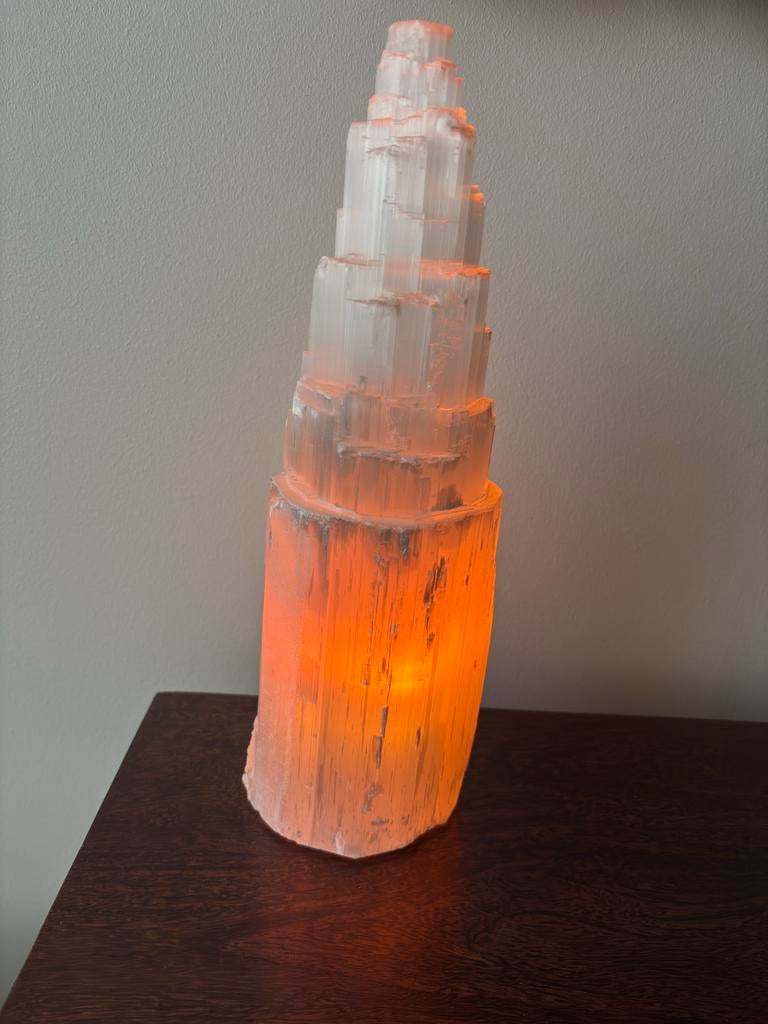 Seleniet lamp - 35 cm hoog, Ophalen of Verzenden, Zo goed als nieuw