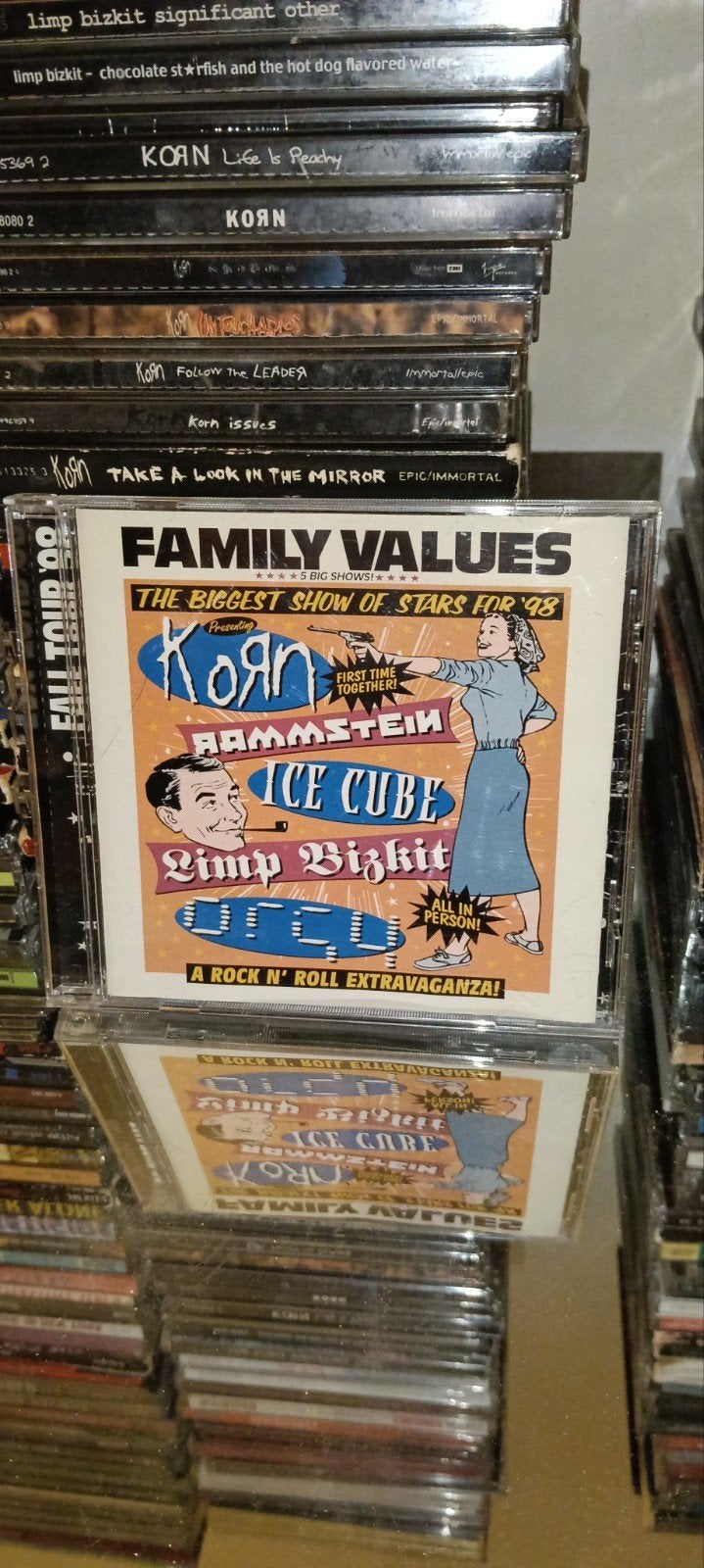 Family Values Tour '98 CD - Korn, Rammstein, Ice Cube, Ophalen of Verzenden, Zo goed als nieuw, Hardrock, Inclusief doosje