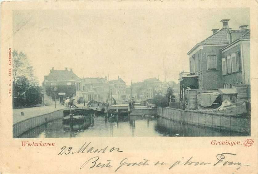 300-085-029 Groningen Westerhaven, Verzenden, Voor 1920, Groningen