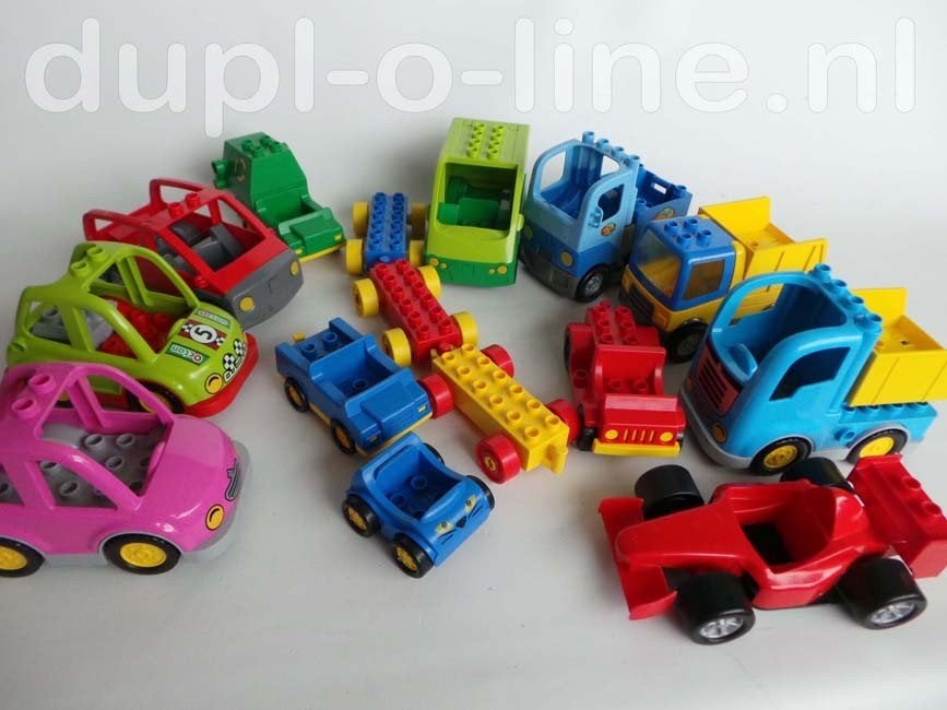 Duplo voertuigen auto motor vrachtwagen losse onderdelen, Ophalen of Verzenden, Gebruikt, Duplo
