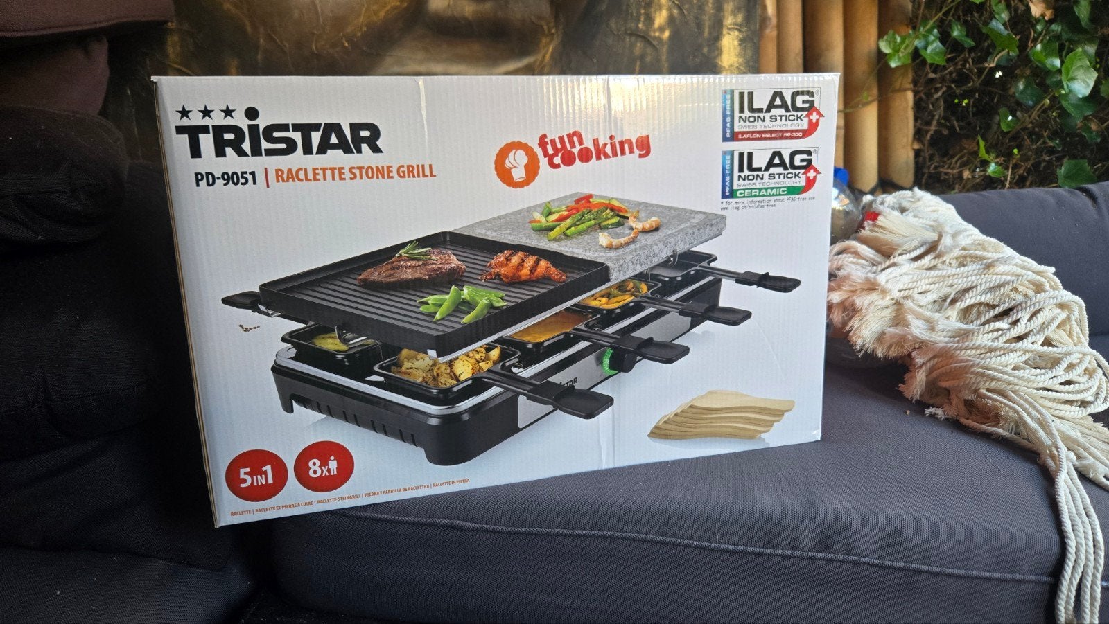 gourmet met steengril, Witgoed en Apparatuur, Ophalen of Verzenden, Nieuw