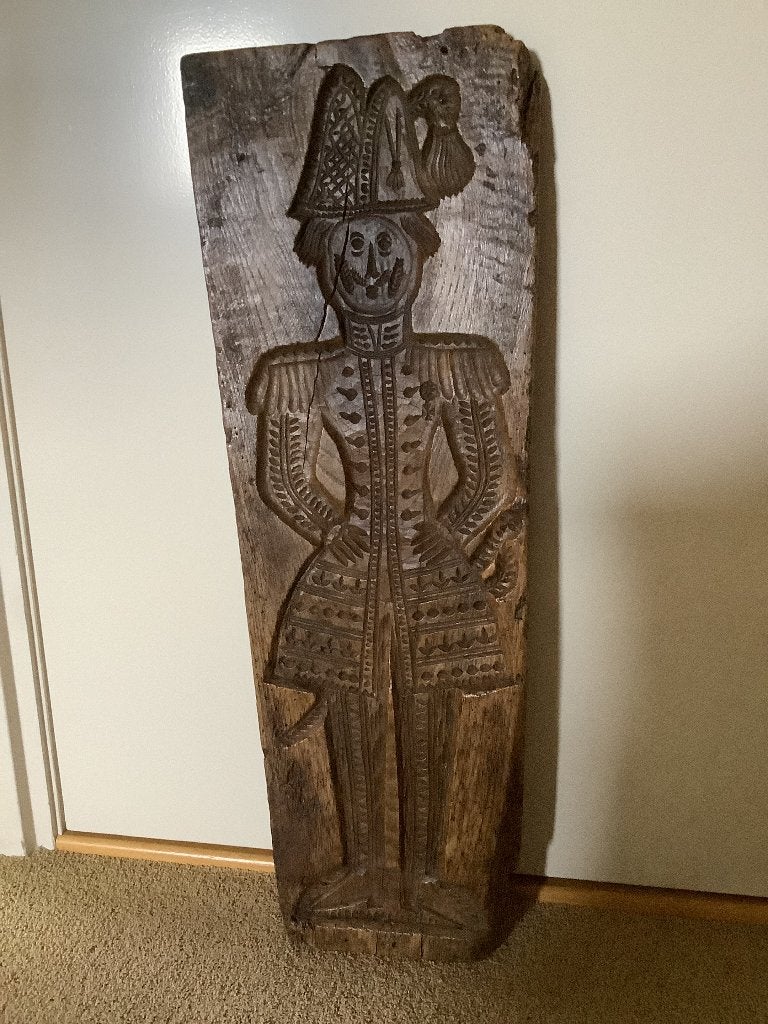 Antieke Houten Speculaasplank, tweezijdig, Ophalen