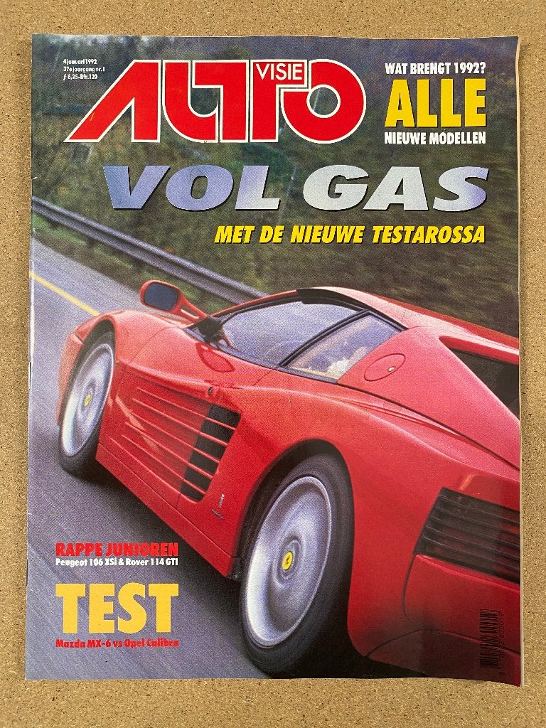 Autovisie 1 1992, Verzenden, Gelezen, Algemeen