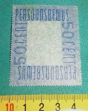Persoonsbewijs belastingzegel 50 cent oorlog wo2, Verzamelen, Verzenden, Overige soorten, Nederland, Overige typen