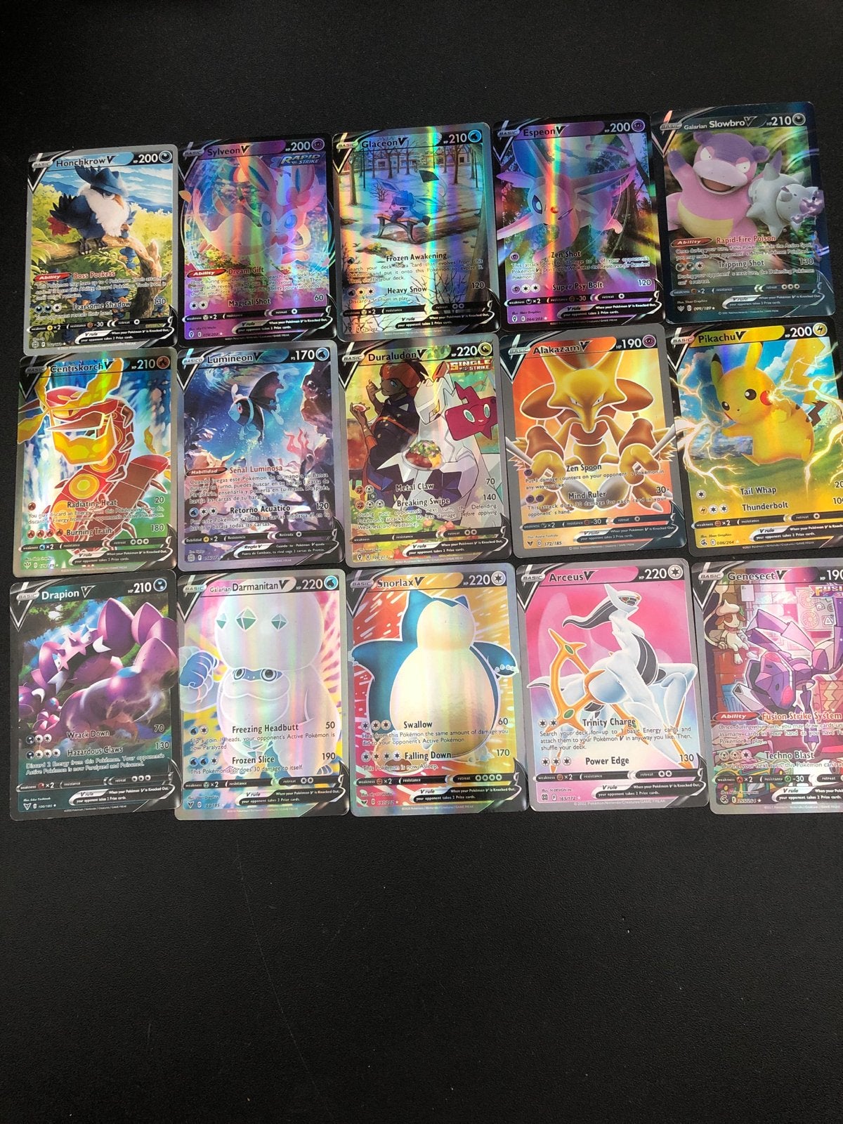 Pokémon kaarten V-series (echtheid onbekend), Ophalen of Verzenden, Gebruikt, Meerdere kaarten