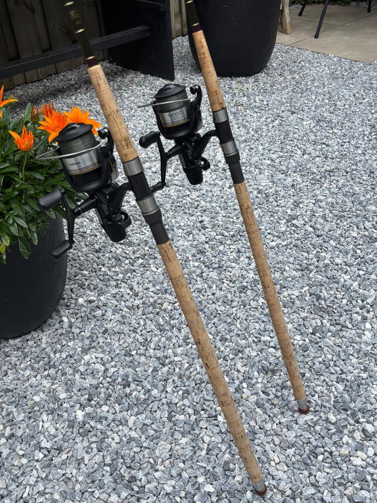 Carps Cabin Karperhengels + Shimano ST 10000RA Baitrunner, Ophalen of Verzenden, Zo goed als nieuw, Complete set