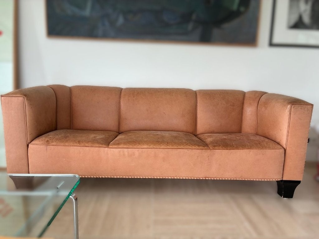Josef Hoffmann "Palais Stoclet" bank, Gebruikt, Ophalen of Verzenden, Rechte bank, Minder dan 150 cm