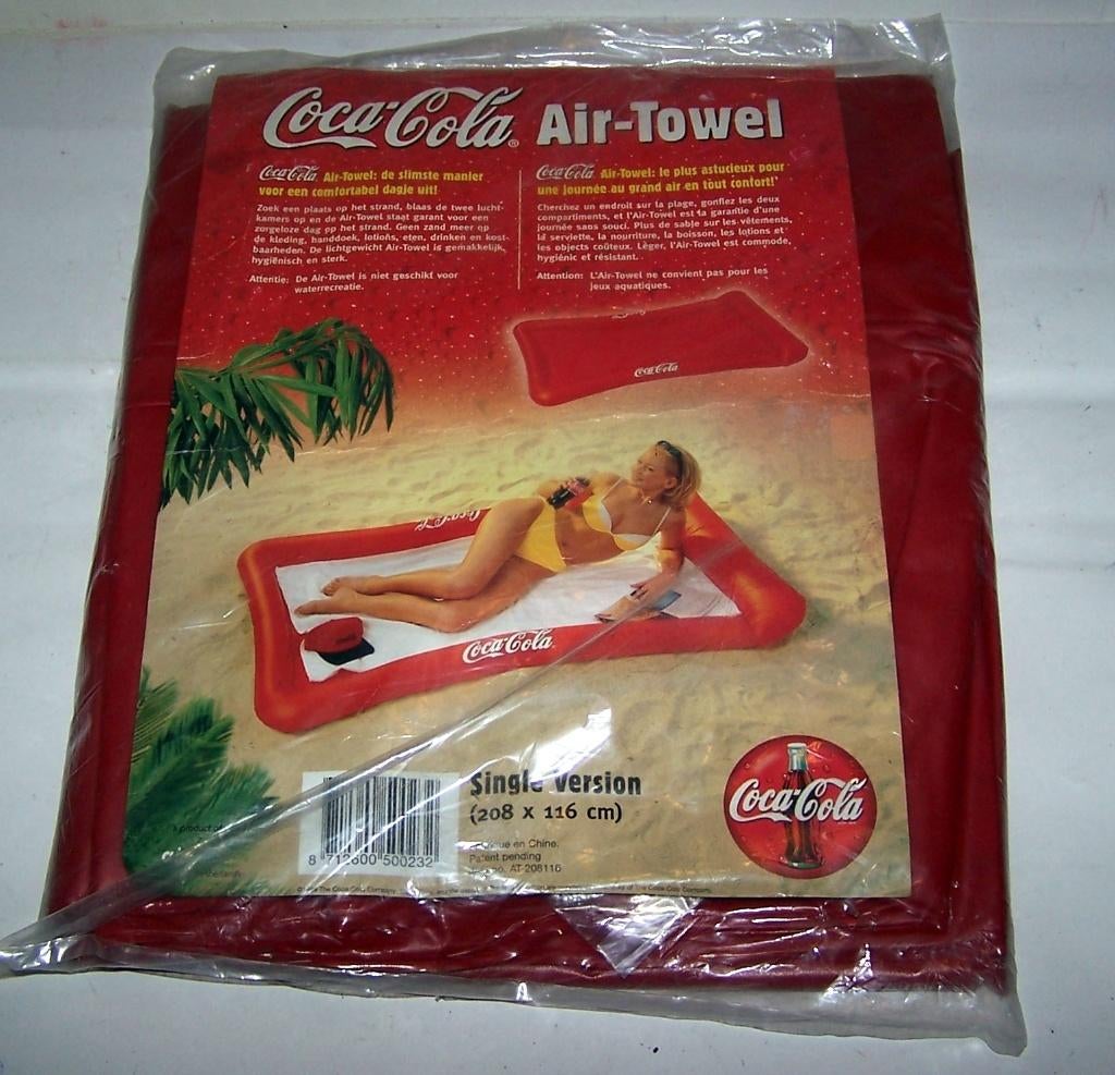 Originele Coca-Cola Air-Towel. Nieuw in verpakking., Ophalen of Verzenden, Nieuw, Gebruiksvoorwerp