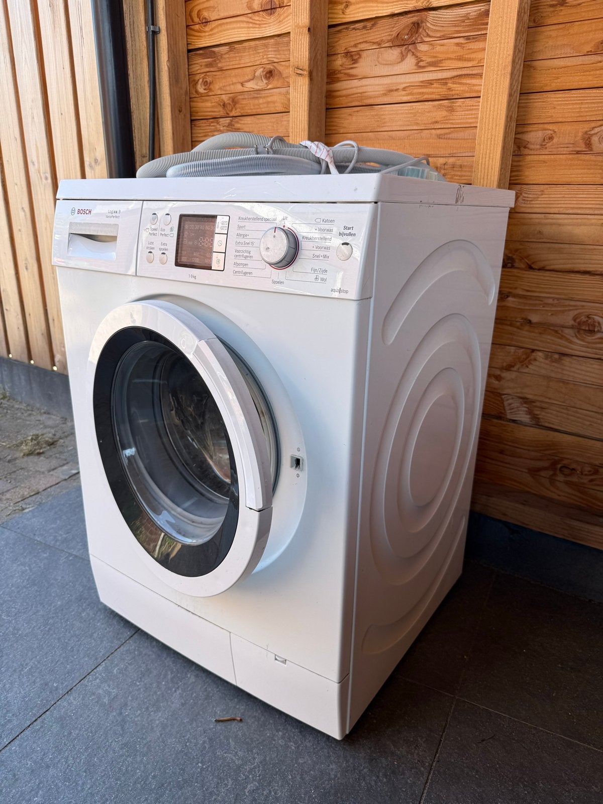 Bosch Logixx 9 VarioPerfect Wasmachine - Gebruikt, Ophalen, 1200 tot 1600 toeren, Gebruikt, 8 tot 10 kg