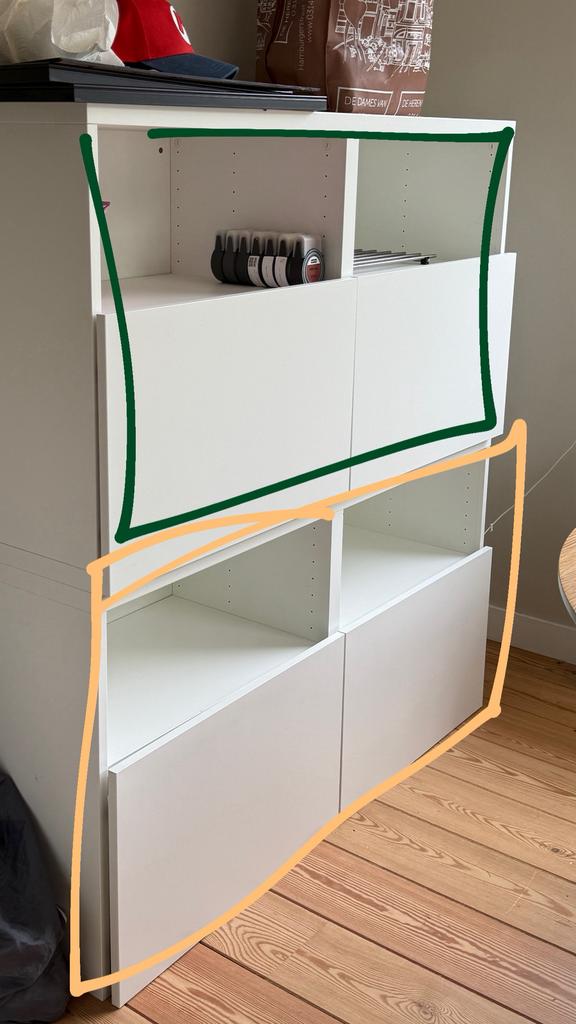 2x IKEA Ladeblokken met push-to-open runners, Ophalen, Overige materialen, Gebruikt, 5 laden of meer