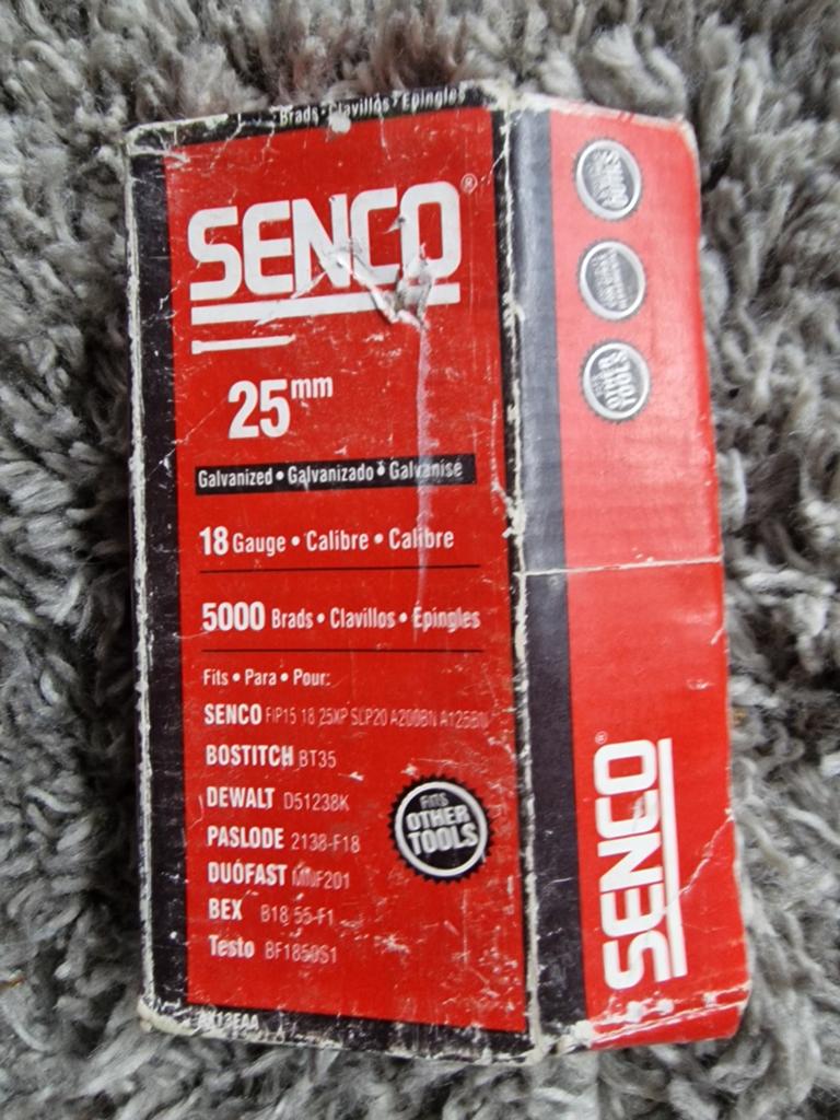 Senco 25mm Gegalvaniseerde Brads - 5000 stuks, Doe-het-zelf en Verbouw, Ophalen of Verzenden