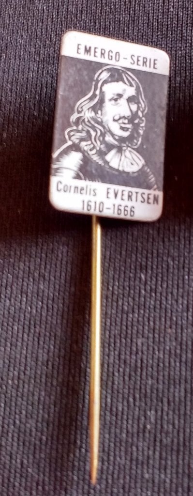 Speldje Cornelis Evertsen " de Oude " 1610-1666 Emergo Serie, Verzamelen, Ophalen of Verzenden, Zo goed als nieuw, Overige onderwerpen
