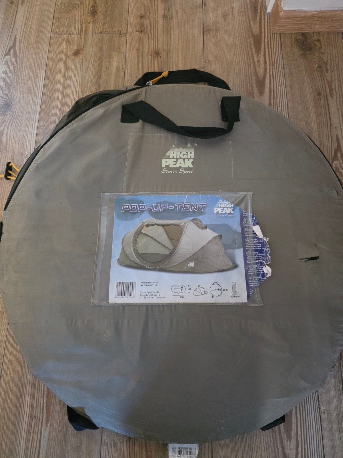 High Peak Pop-Up Tent - Snel op te zetten, Ophalen of Verzenden, Gebruikt, Tot en met 2