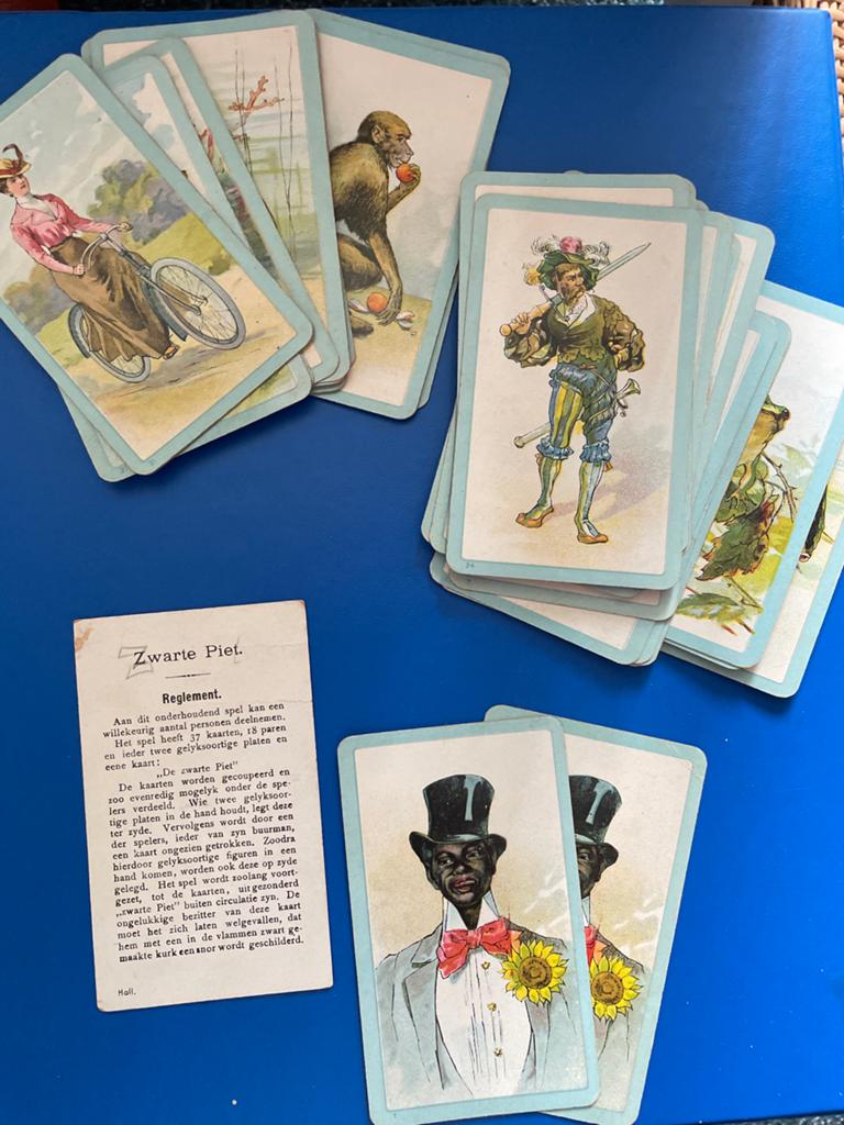 Vintage Zwarte Piet Kaartspel - Compleet met Regelkaart, Een of twee spelers, Ophalen of Verzenden, Gebruikt