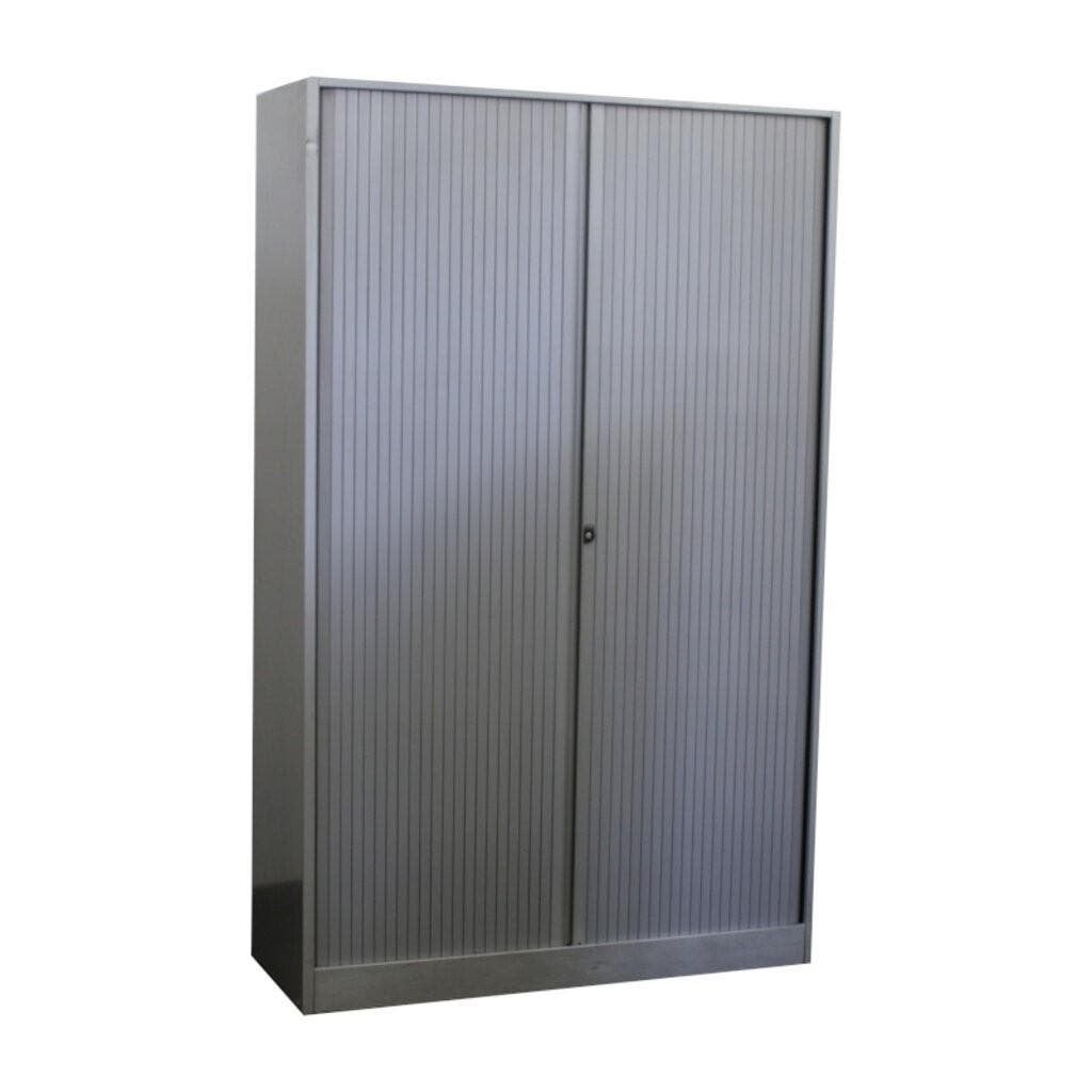 Ahrend Roldeurkast Zilvergrijs Staal 195 x 120 x 45, Gebruikt, 100 tot 150 cm, Ophalen of Verzenden, Metaal