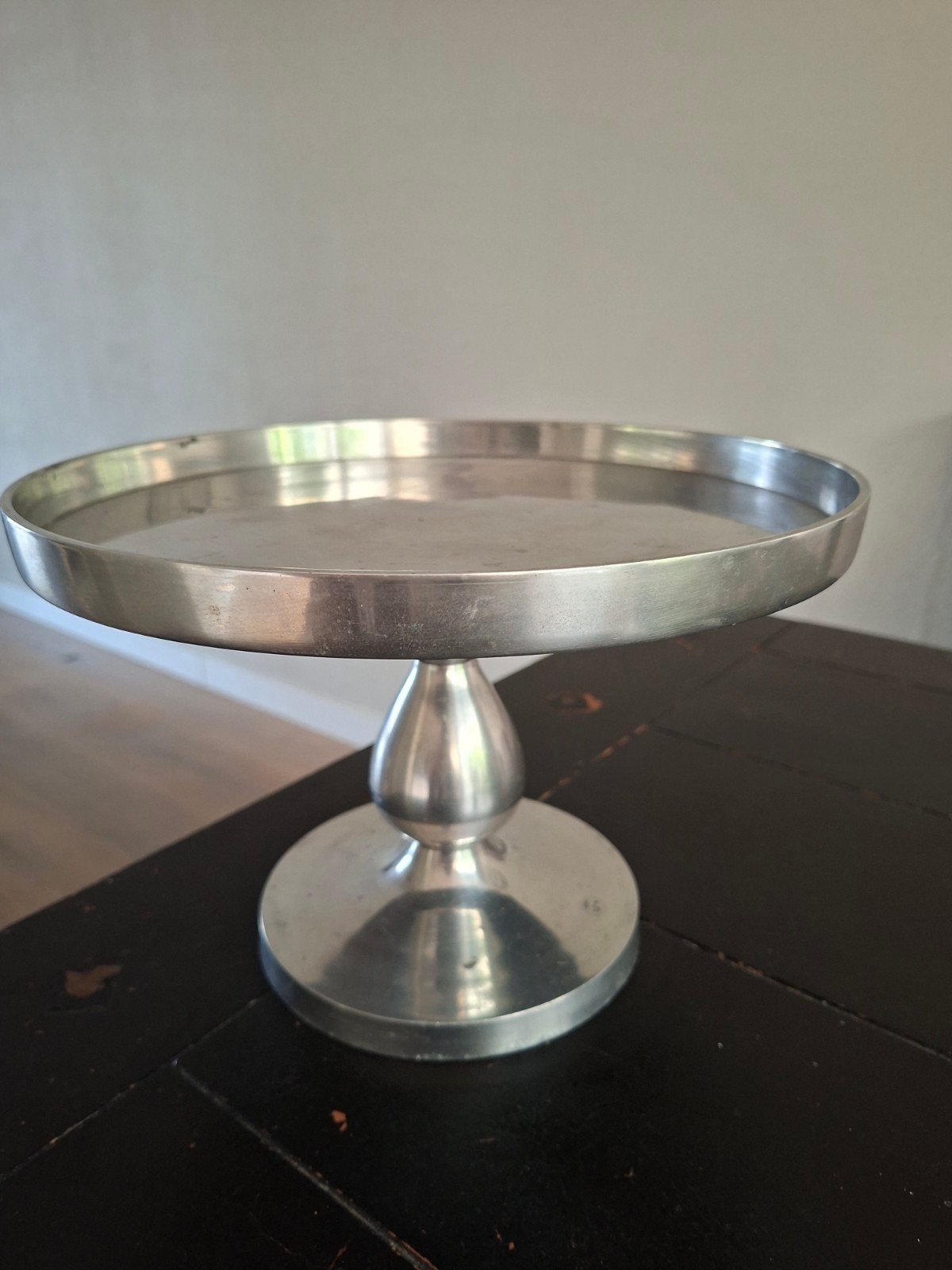 Metalen taartplateau, Gebruikt, Ophalen of Verzenden, Klassiek, Metaal