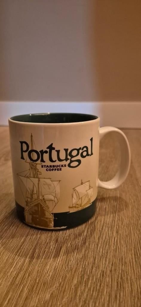 Starbucks mok | 2017 Portugal You Are Here mok, Ophalen of Verzenden, Zo goed als nieuw, Porselein, Kop en/of schotel