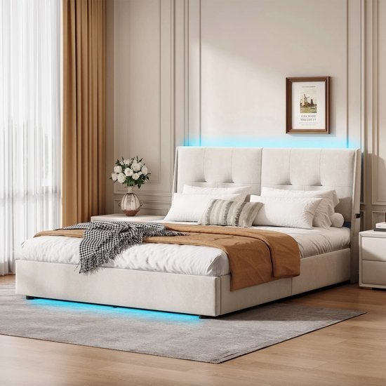 Opbergbed – Gestoffeerd Bed – Hydraulisch Bed – Bedframe, Corvance B.V., Verzenden, Nieuw, Corvancebol@gmail.com