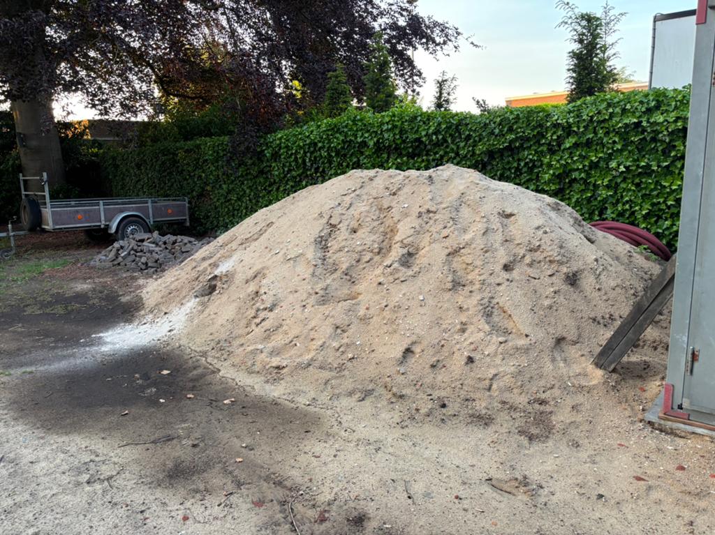 Wit (ophoog) zand, Tuin en Terras, Zand, Ophalen, Gebruikt, Ophoogzand