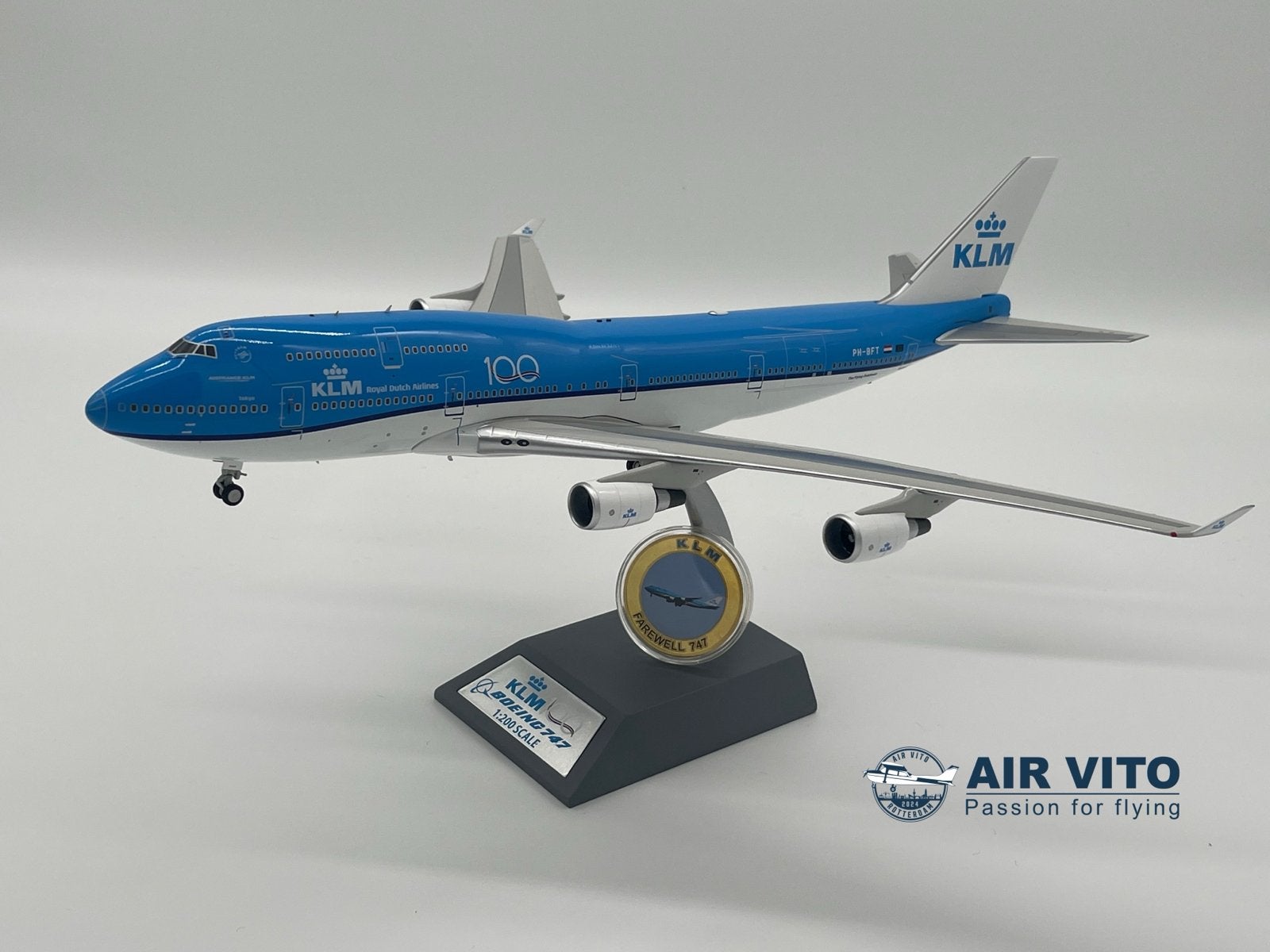 KLM Boeing 747-400 '100 Jaar' Schaalmodel Nieuw inflight, Verzamelen, 2992jb, Schaalmodel, Nieuw, Air  Vito
