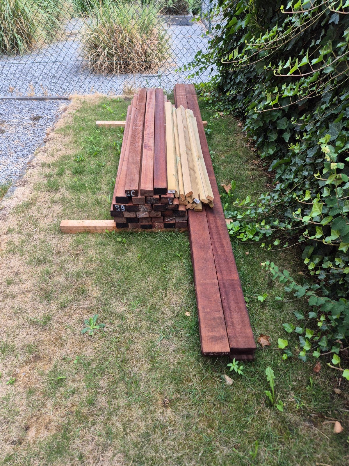 Angelim Vermelho, Ophalen, 250 cm of meer, Balken