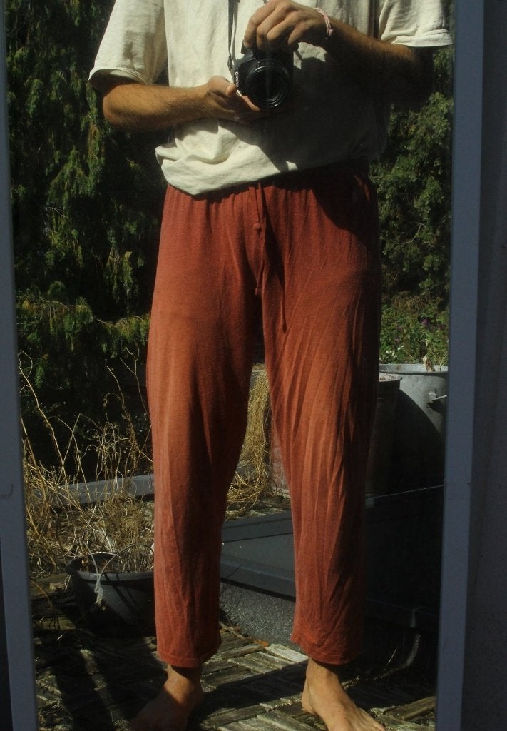Terracotta joggingbroek jersey maat L, Maat 52/54 (L), Nike, Oranje, Ophalen of Verzenden