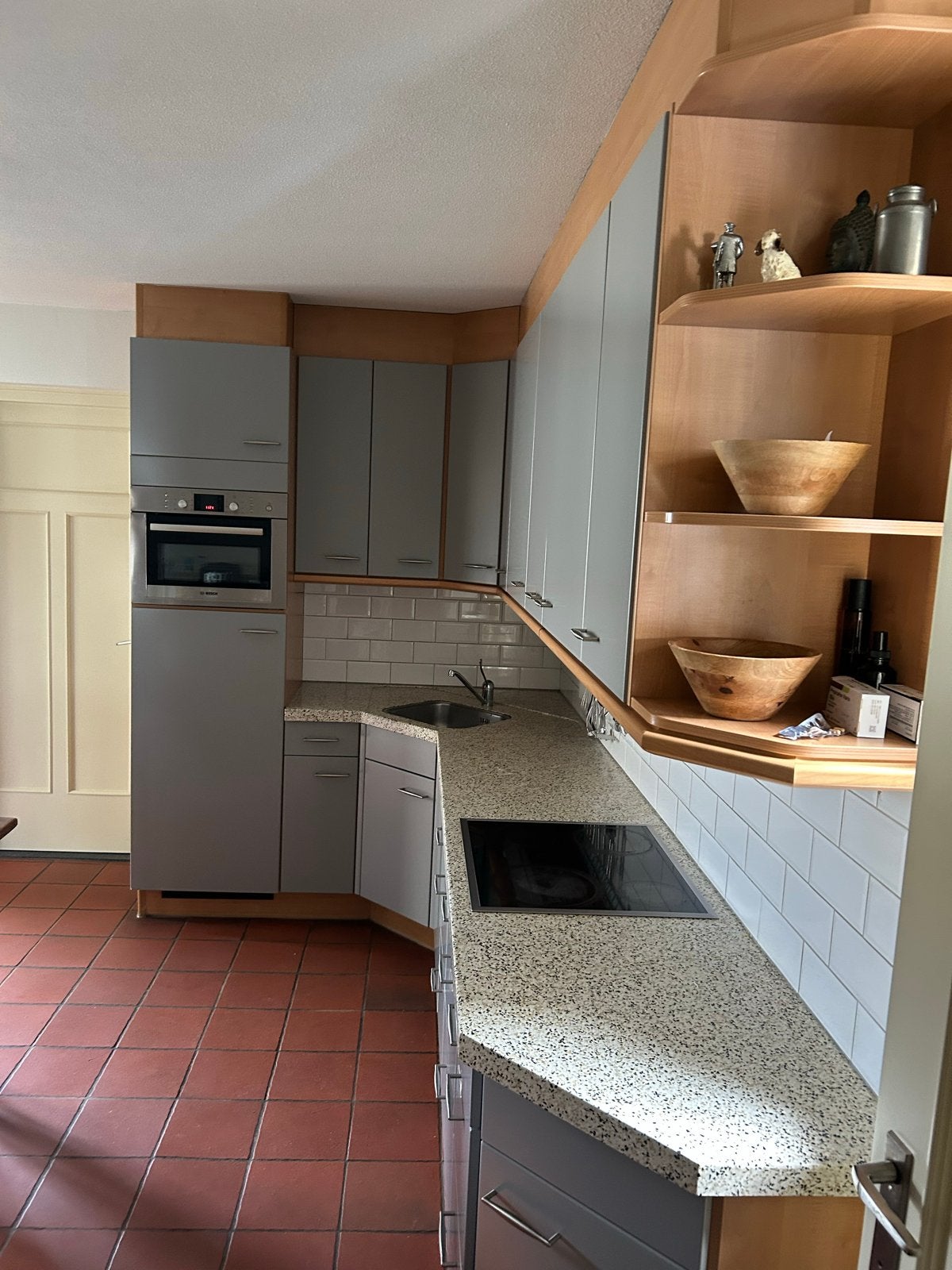 Complete hoekkeuken met Bosch apparatuur, Ophalen, Gebruikt, Overige materialen, Hoekkeuken