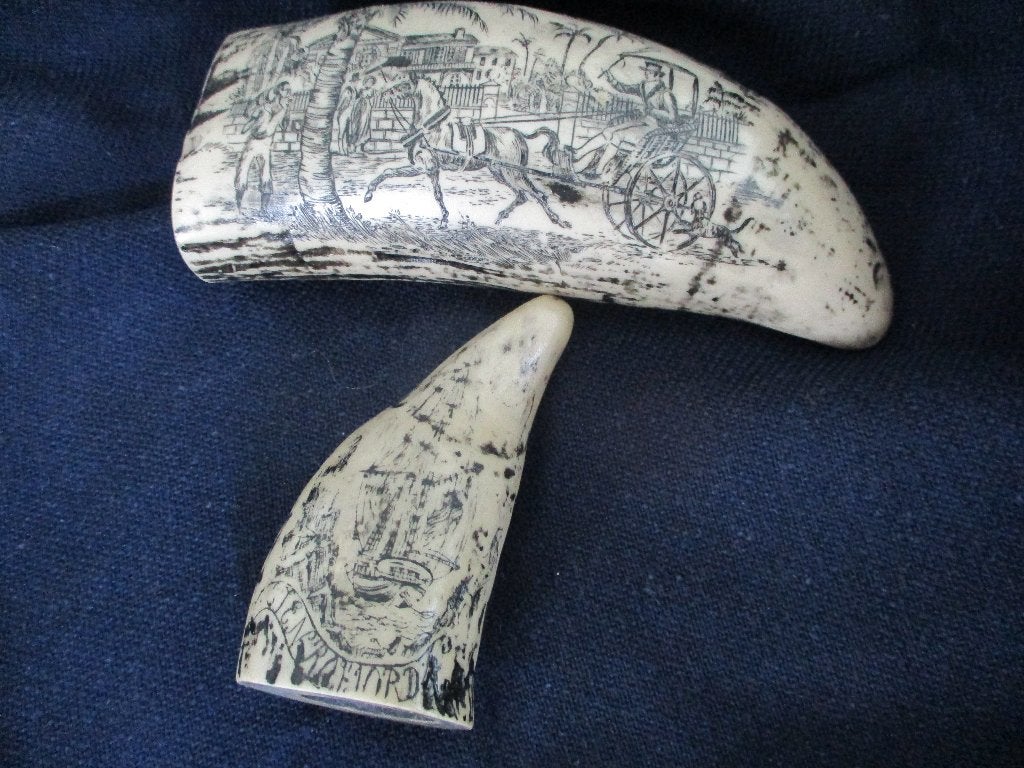 scrimshaw fake, Ophalen of Verzenden, Gebruikt