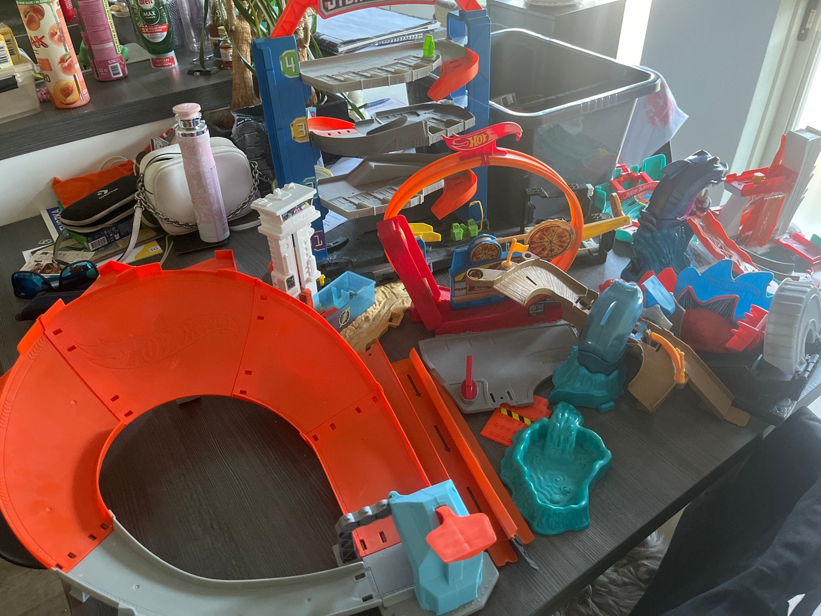 Hot Wheels Racebanen en Auto's - Groot Speelplezier!, Ophalen of Verzenden, Met looping, Racebaan, Gebruikt