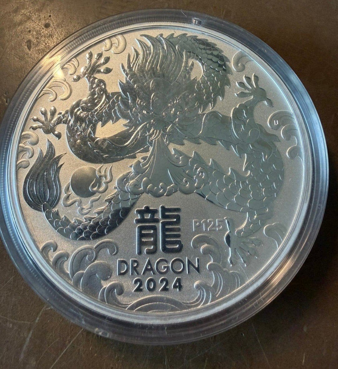 1 kilo lunar 3 year of the dragon 2024, Ophalen of Verzenden, Zilver