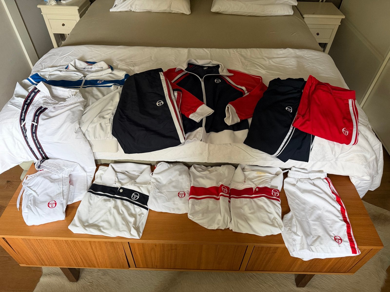 Diverse Sergio Tacchini Sportkleding - Vintage Collectie, Maat 52/54 (L), Meerkleurig, Ophalen of Verzenden, Racketsport